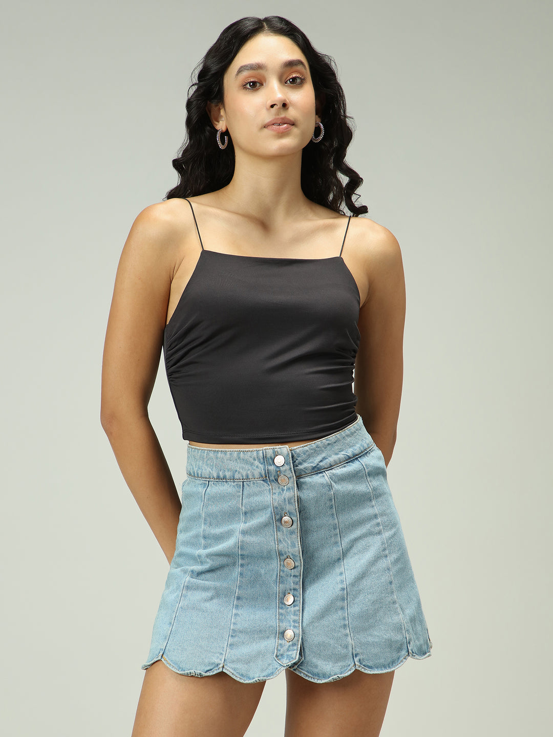 Black Spaghetti Strap Cami