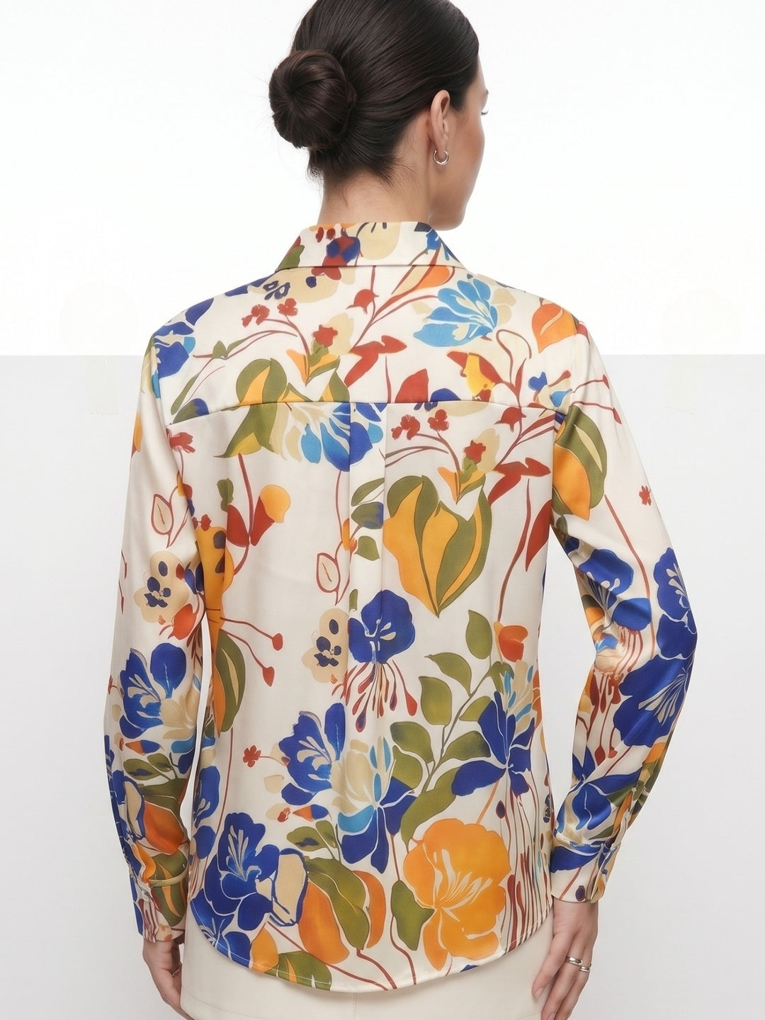 Multi Floral Printed Relaxed Shirt