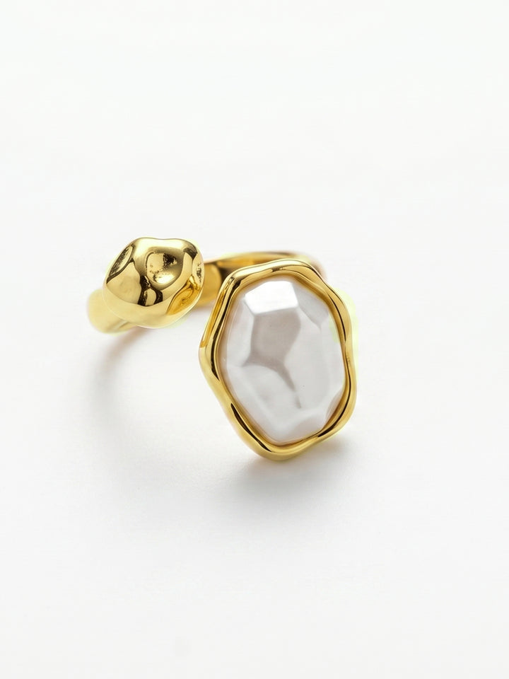 Gold Gemstone Stylized Ring
