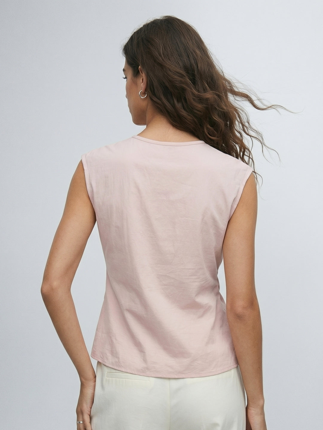 Pink Twisted Front Top
