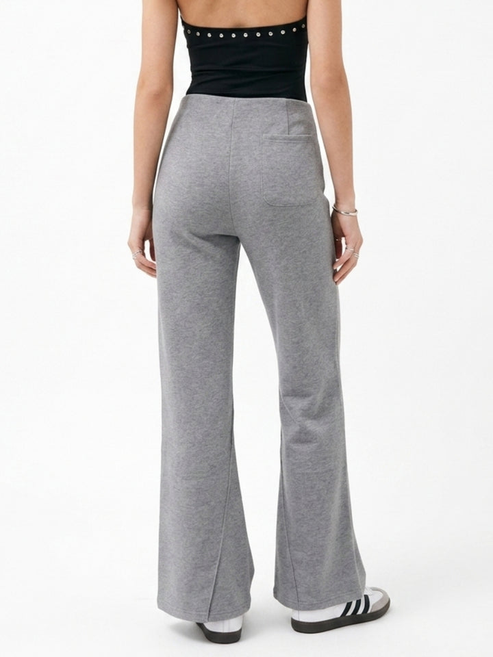Grey Bottom Flare Pant