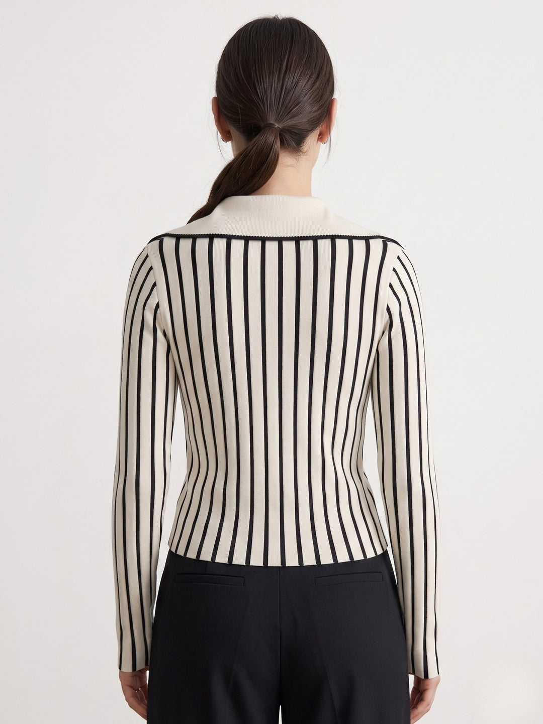 Multi Collared Varsity Striped Top
