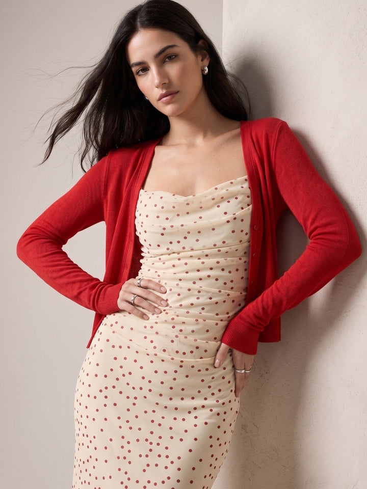 Multi Strappy Ruched Maxi Dress With Shrug