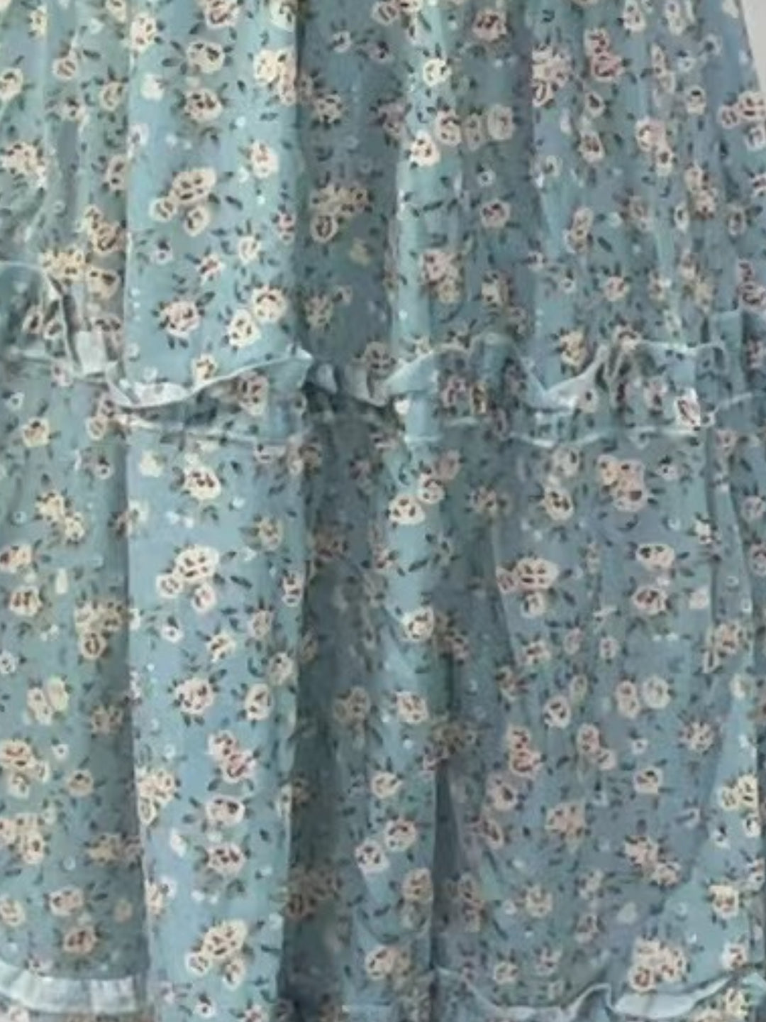 Blue Spaghetti Strap Front Tie-Up Dress