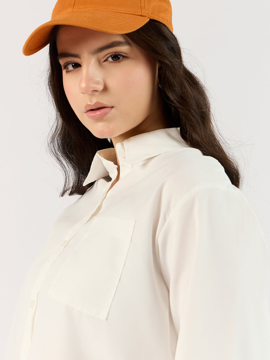 Solid White Oversized Shirt