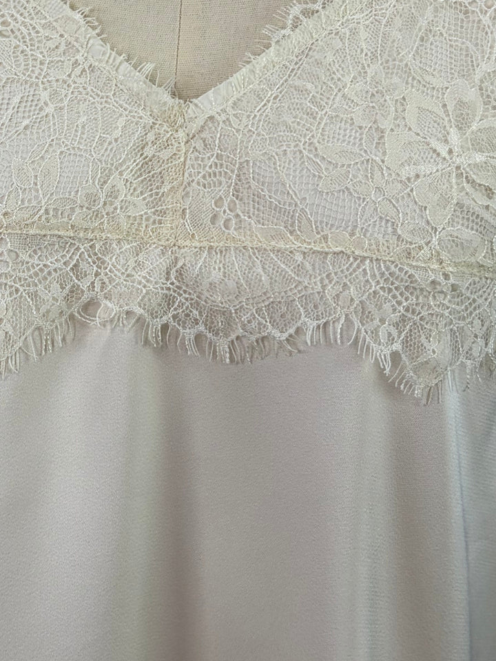 Yellow Strappy Camisole With Lace Bustier
