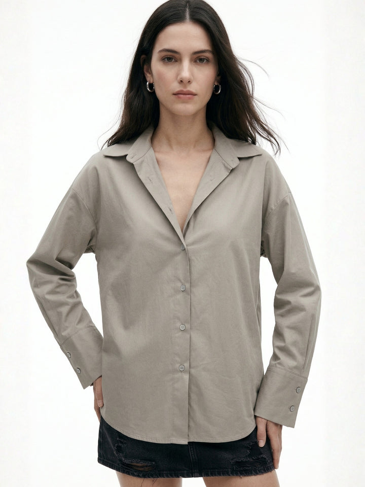 Green Full Sleeve Collared Top