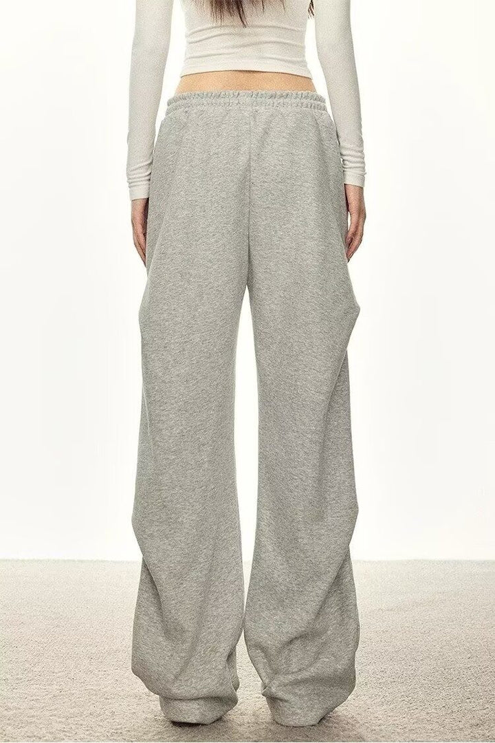 Pin Tucked Grey Joggers