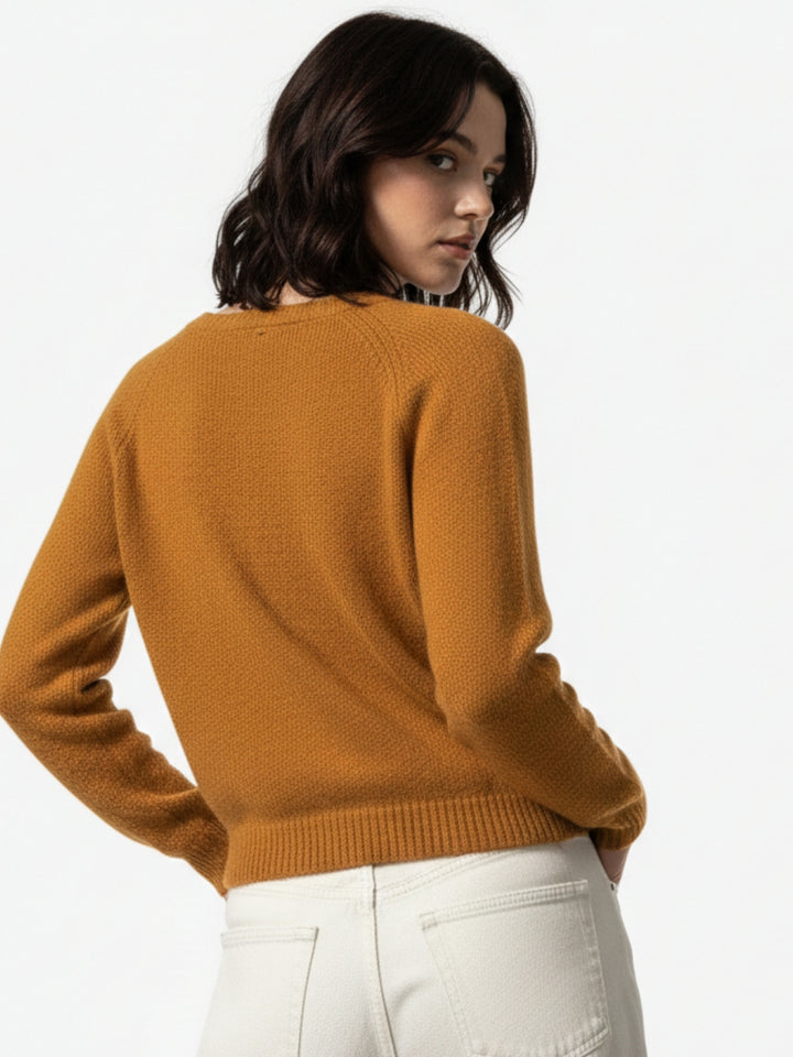 Yellow Full Sleeve Front Buttoned Cardigan