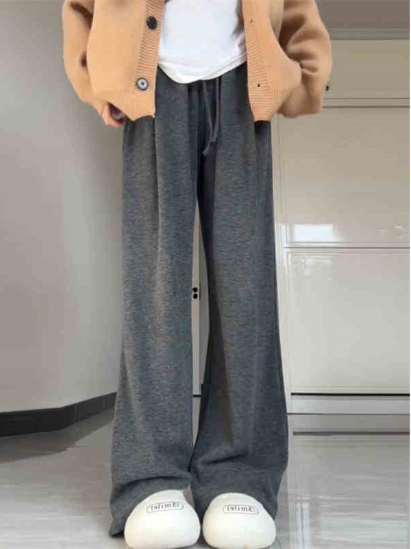 Charcoal Solid Relaxed Sweatpants