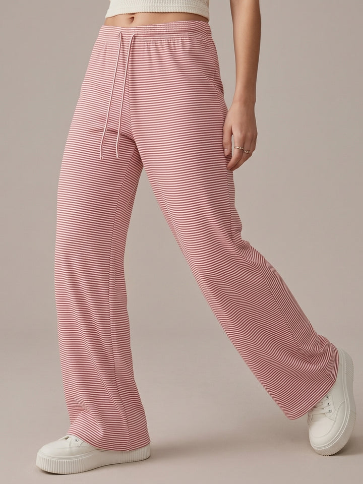 Pink Low Waist Wide Leg Pant