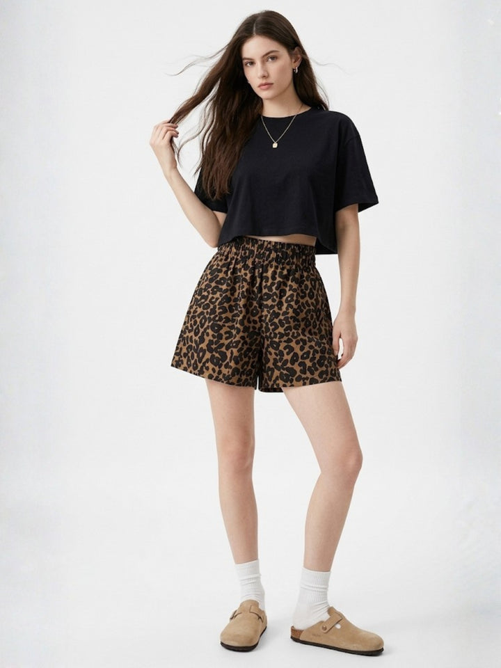 Multi Animal Printed Shorts