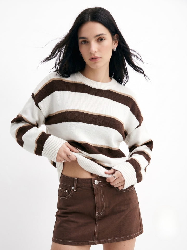 Multi Oversized Striped Sweater