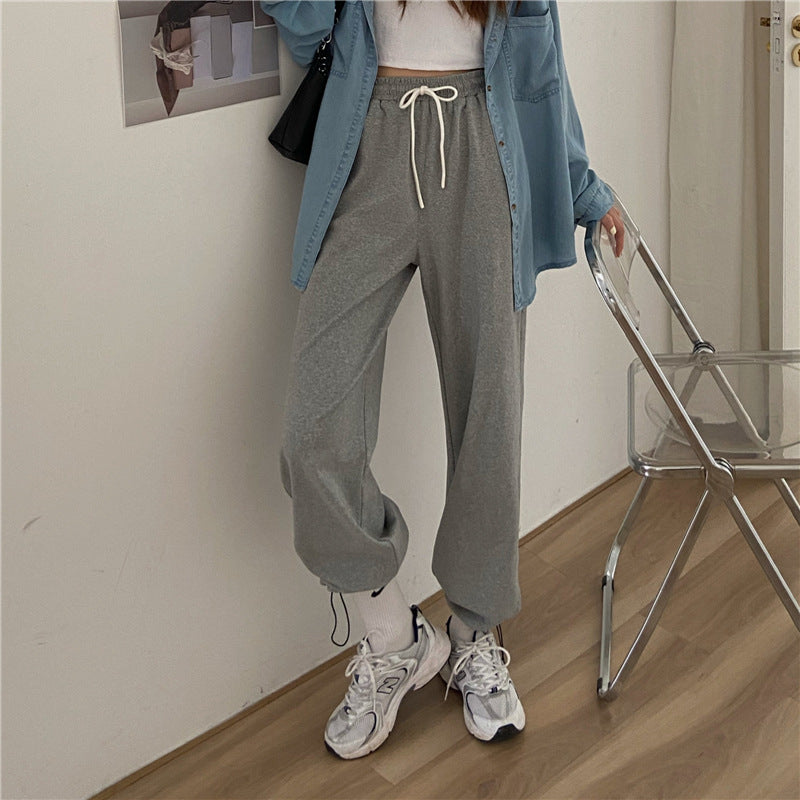 Graphite Solid High Waist Jogger