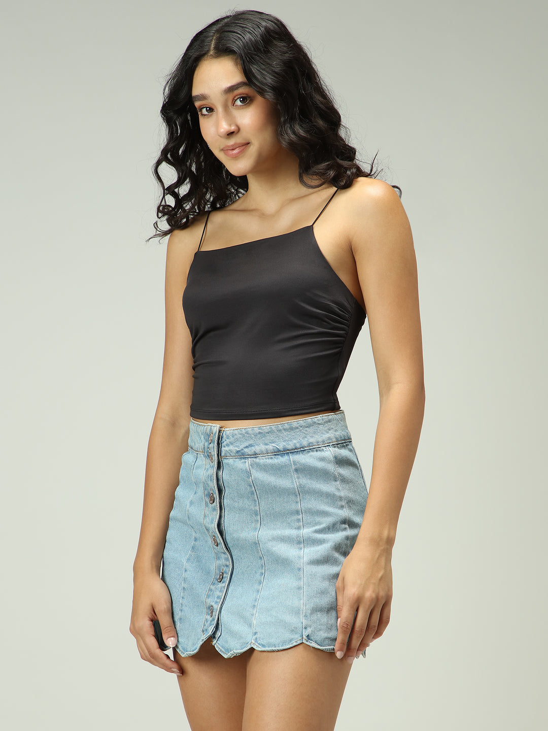 Black Spaghetti Strap Cami