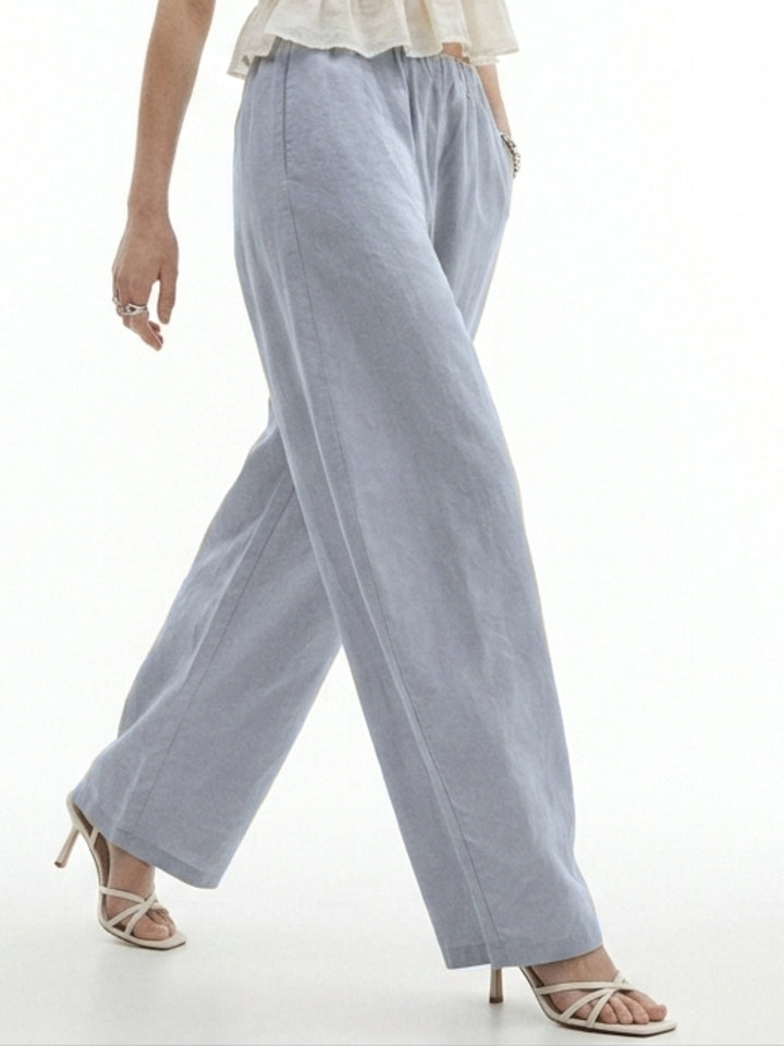 Grey Parachute Barrel Fit Trouser With Elasticated Hidden Waist