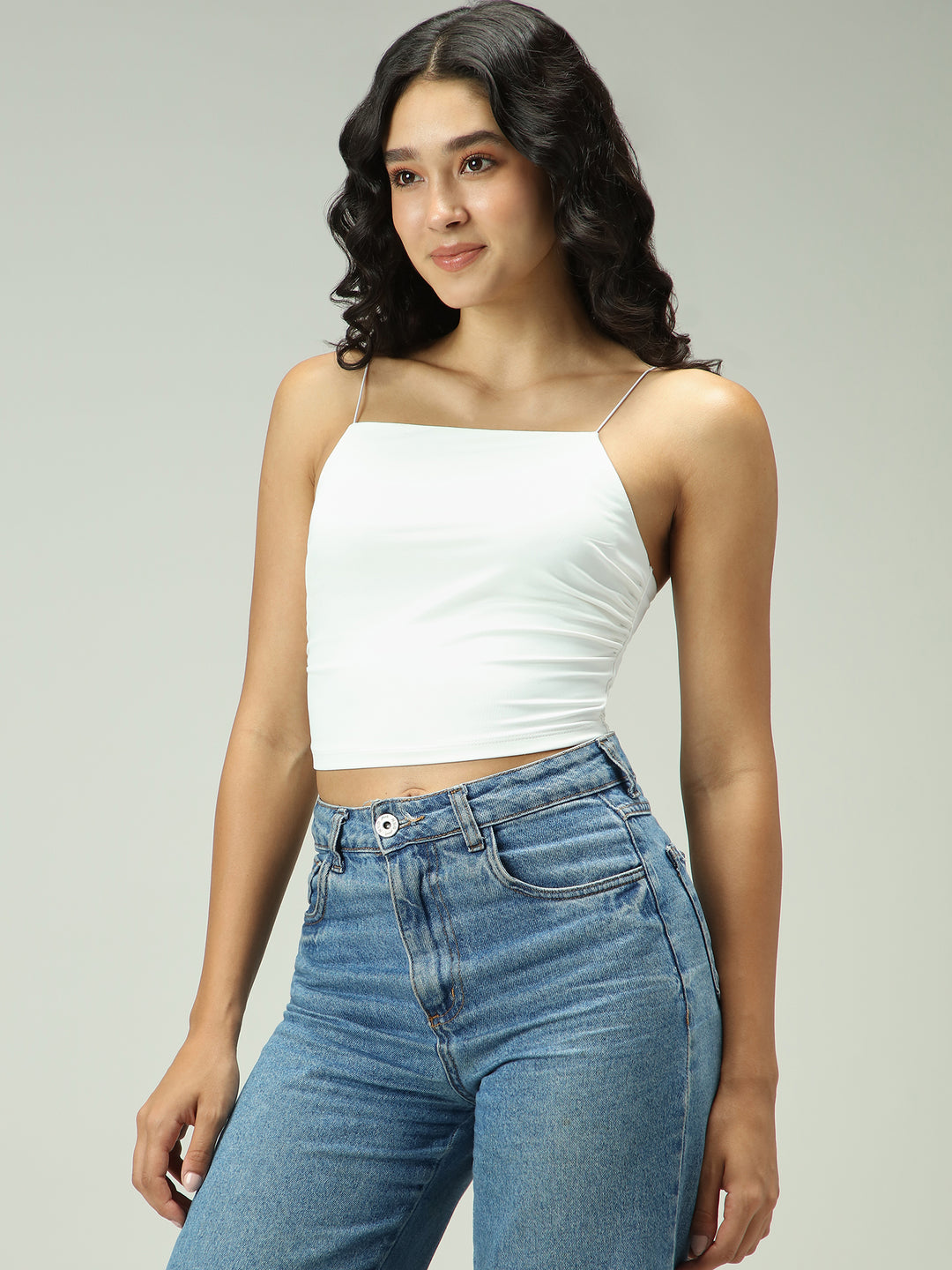 White Spaghetti Strap Cami