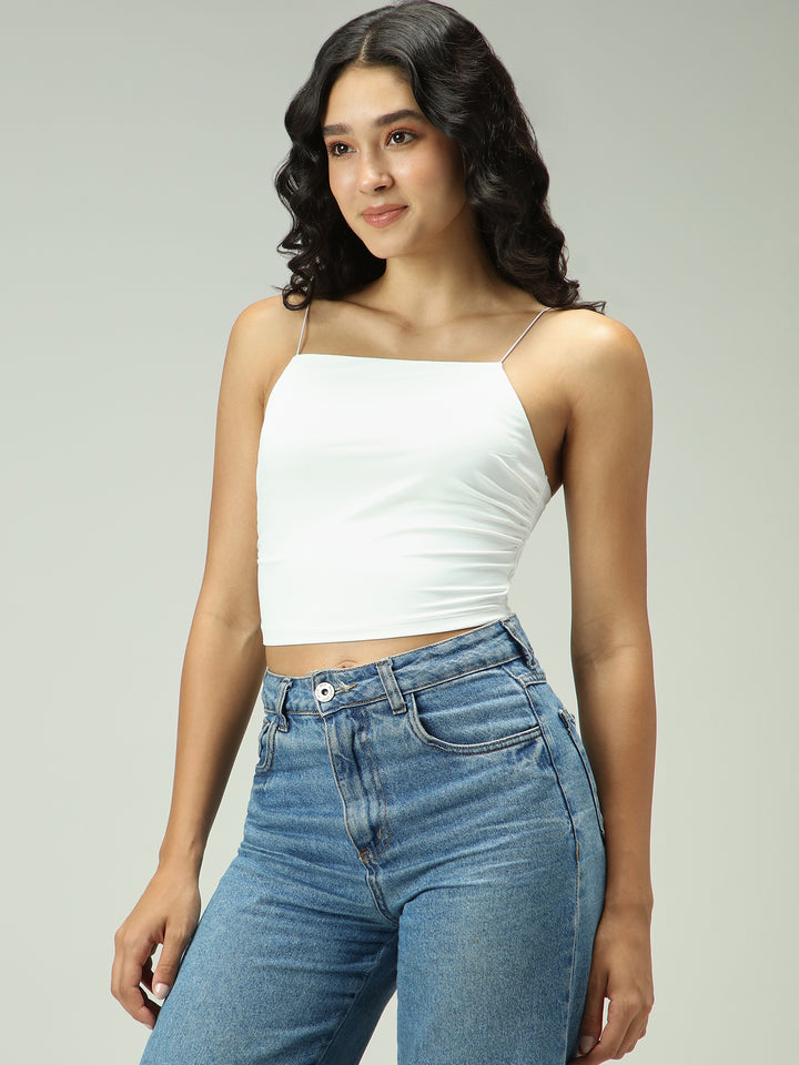 White Spaghetti Strap Cami