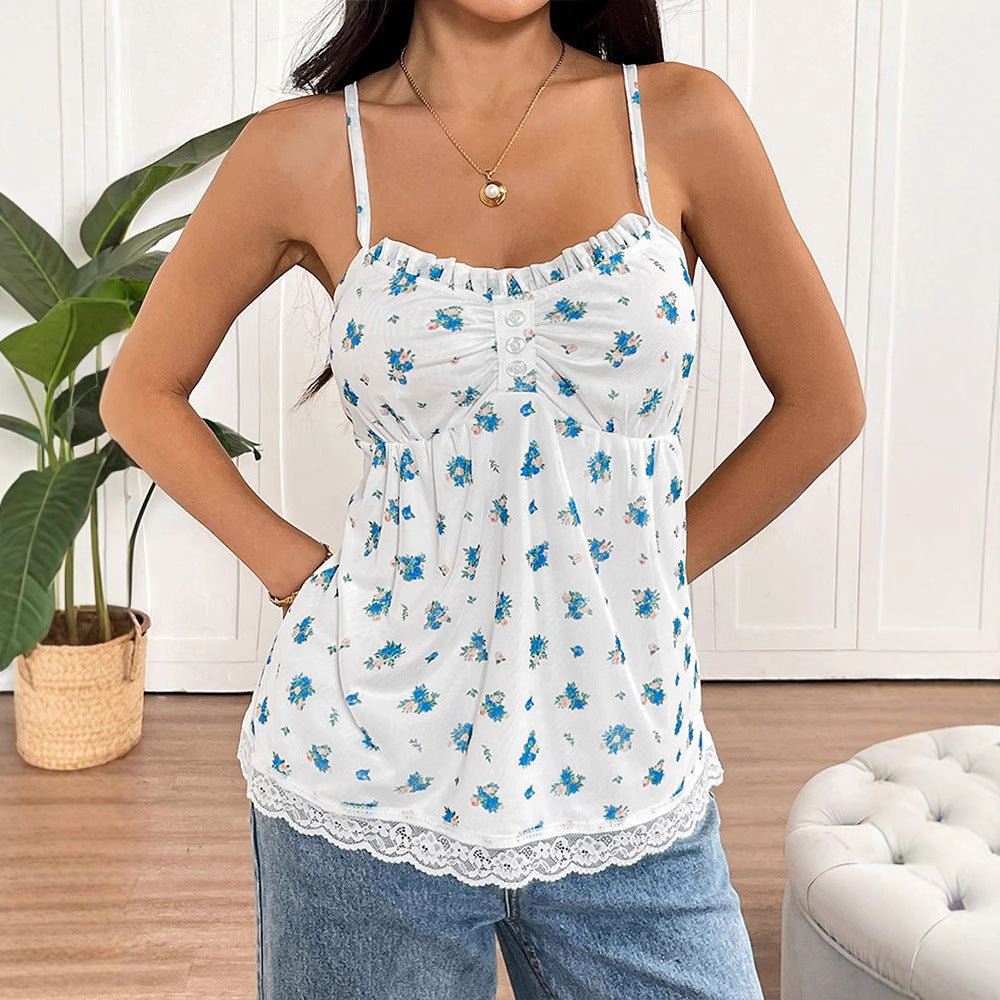 Multi Strappy Printed Top