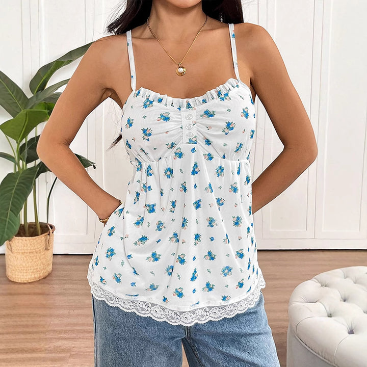 Multi Strappy Printed Top