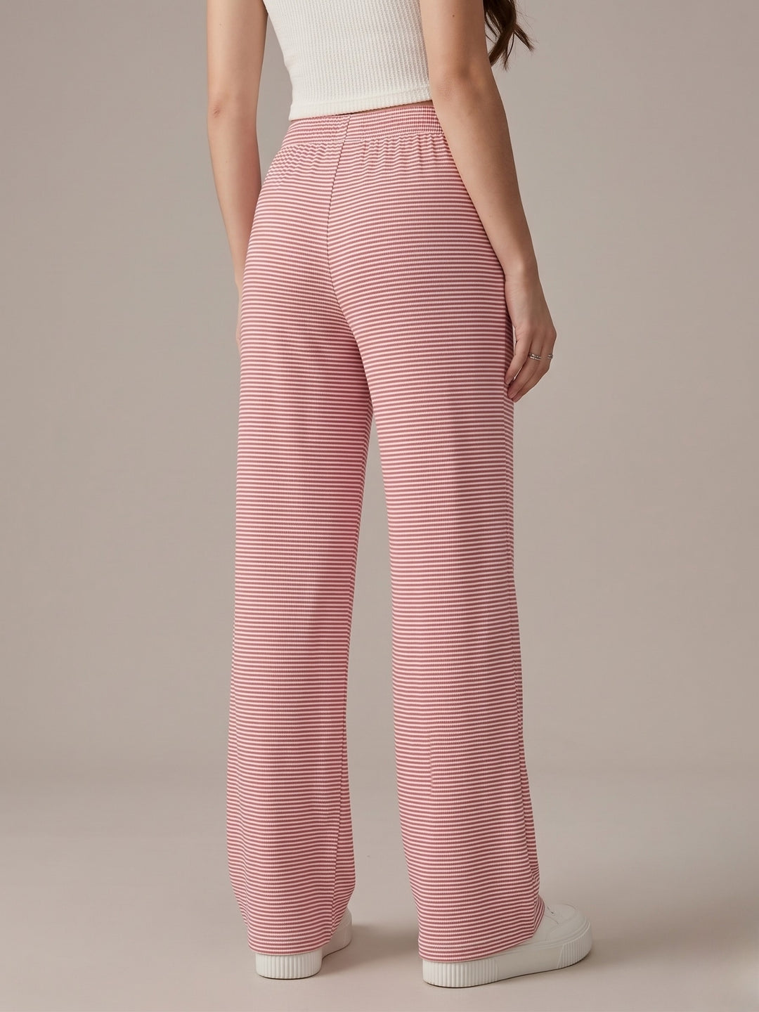 Pink Low Waist Wide Leg Pant