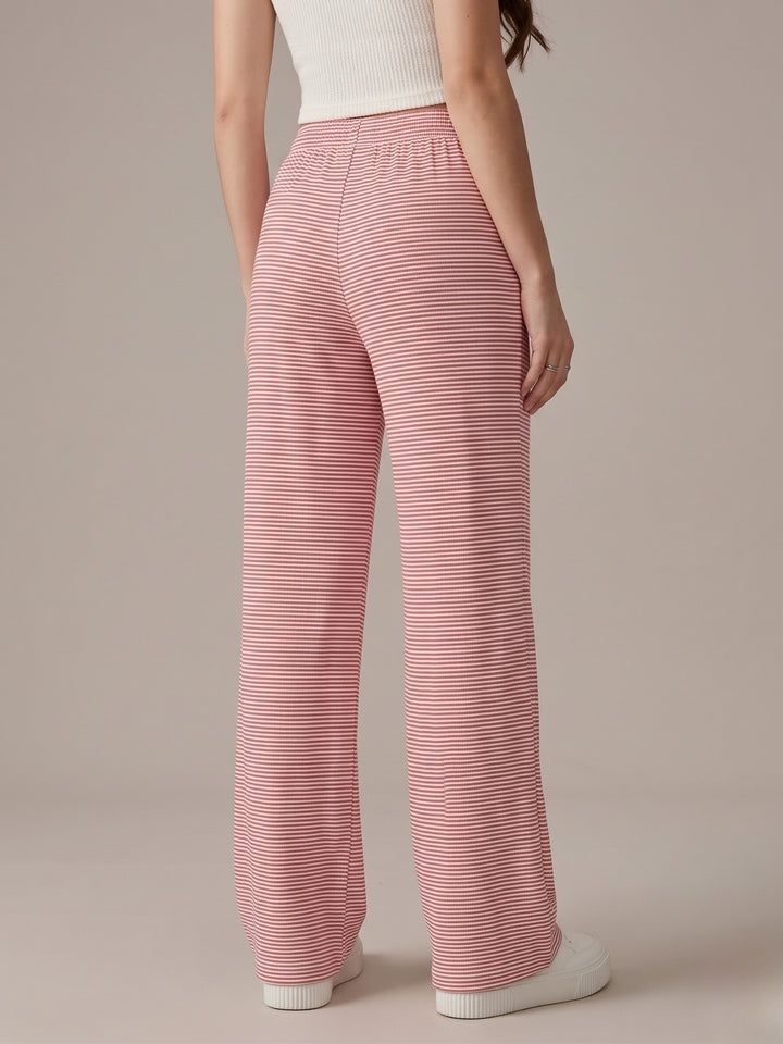 Pink Low Waist Wide Leg Pant