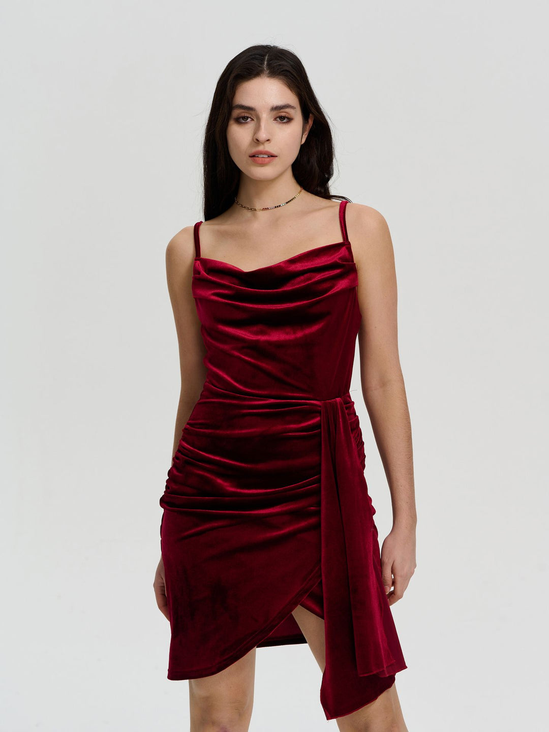 Red Velvet Party Dress