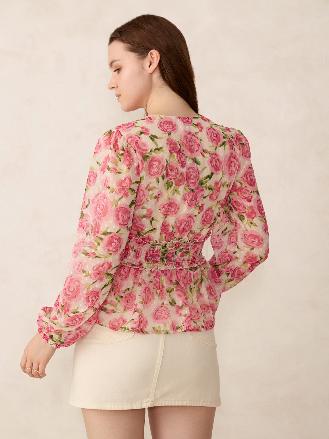 Multi Printed Peplum Top