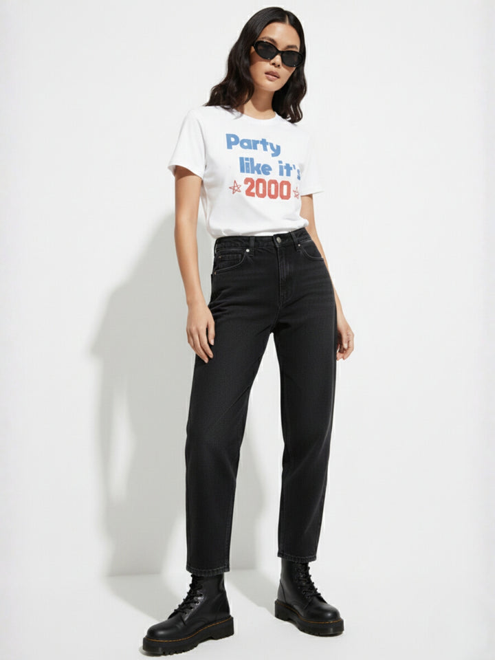 White Short Sleeves Crew Neck T-Shirt