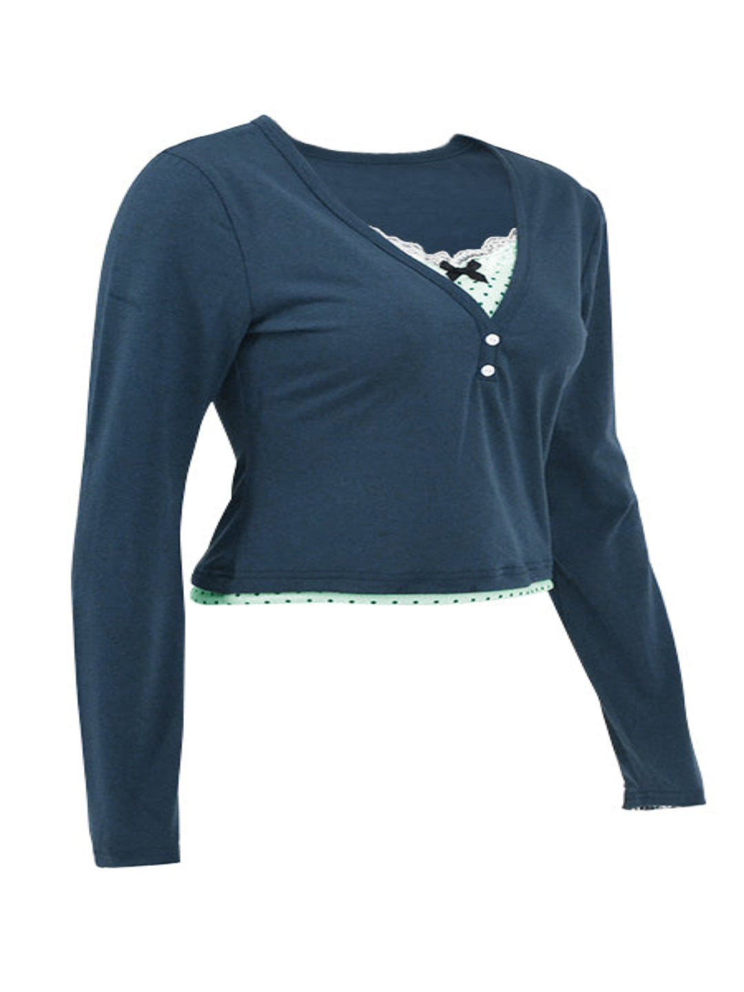 Dual Coloured Fitted Top