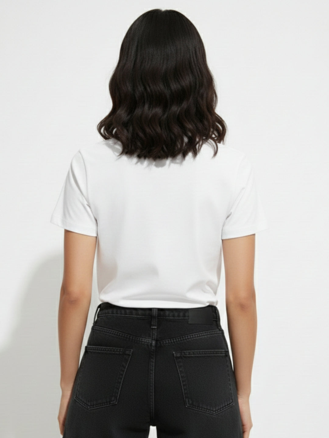 White Short Sleeves Crew Neck T-Shirt