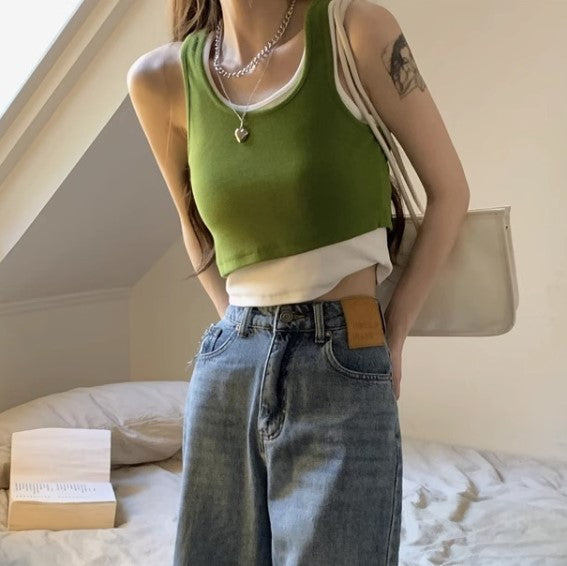 Green Double Layered Tank