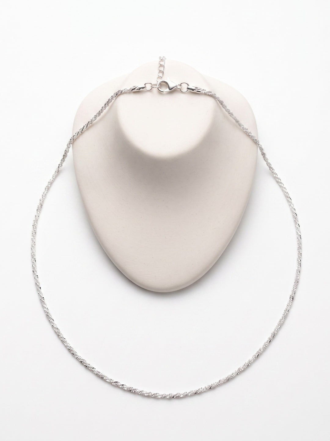 Silver Layered Plain Necklace