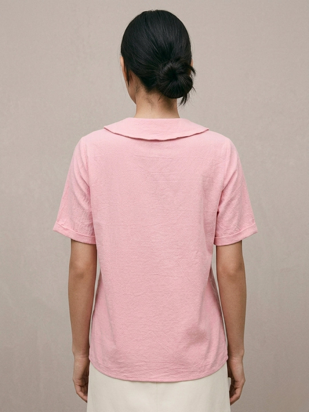 Pink Peterpan Collared Blouse