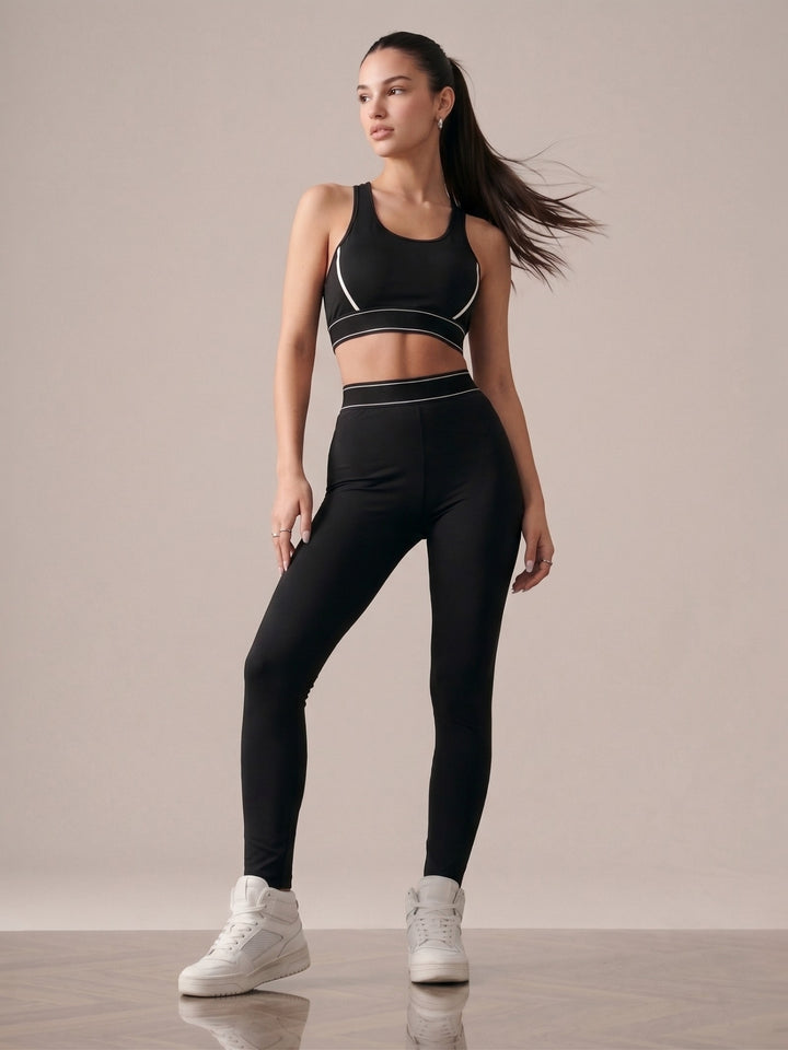Black Sports Co-Ord Set