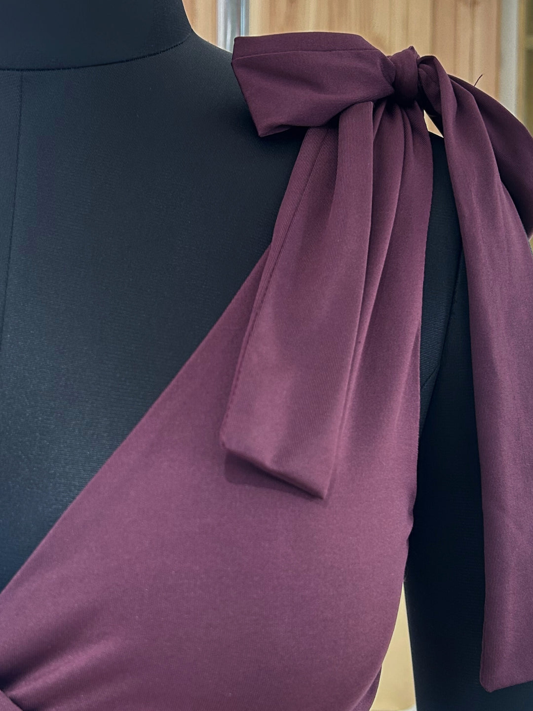Purple Ruched Fitted Top