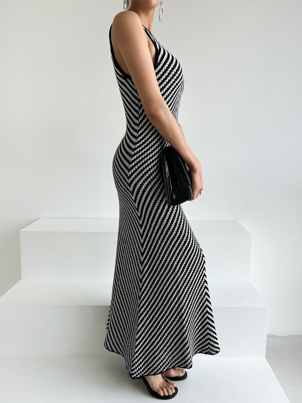 Solid Black Tank Slip Dress