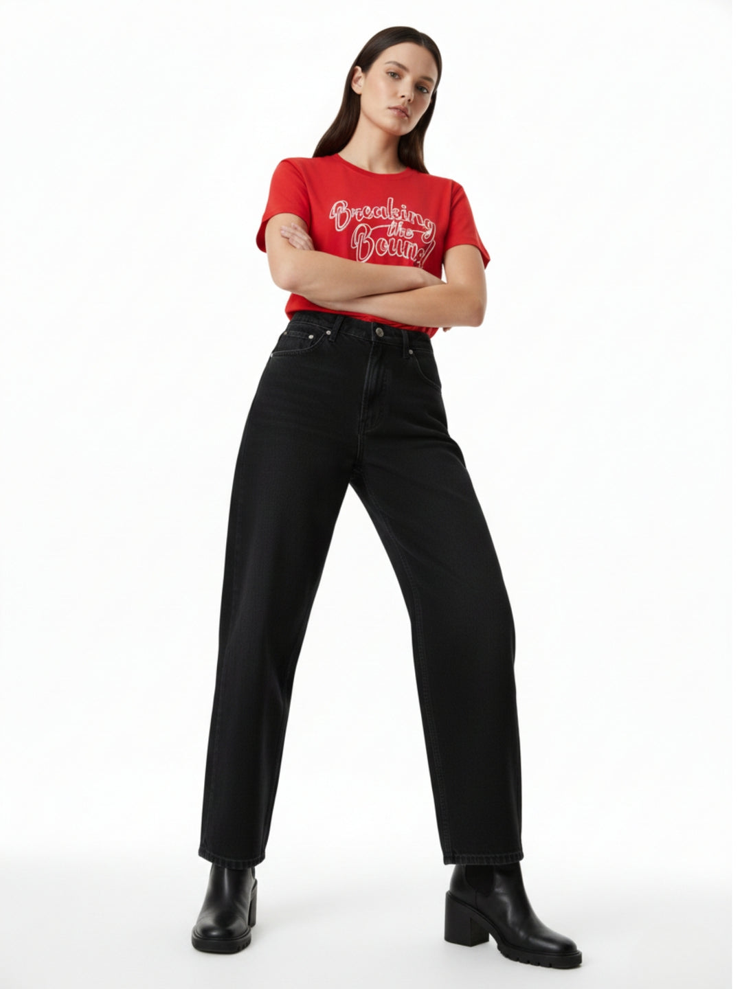 Red Short Sleeves Crew Neck T-Shirt
