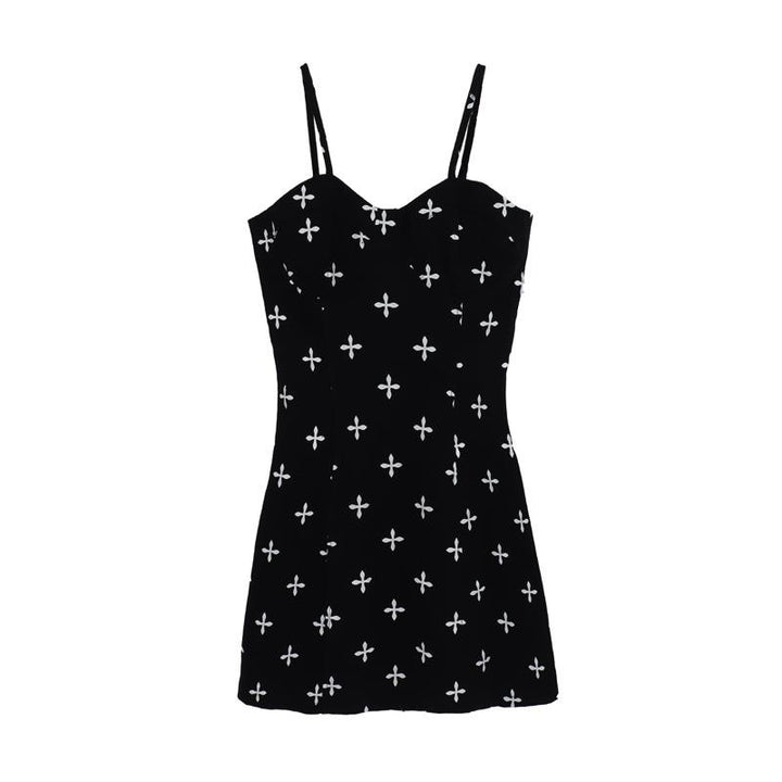Black Floral Printed Dress