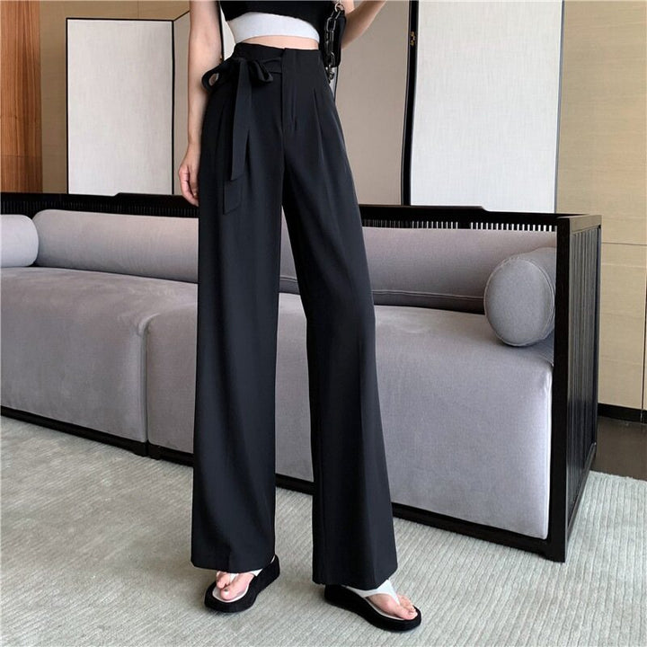 Black Pleated Pants