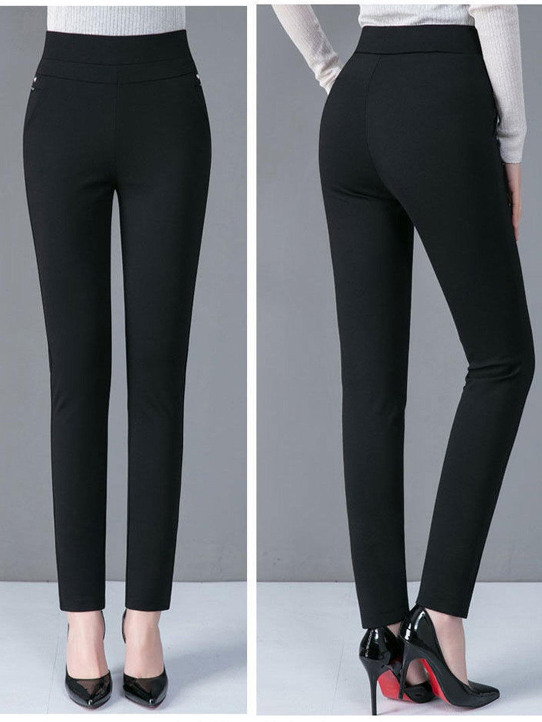 Black Carrot Slim Fit Trousers