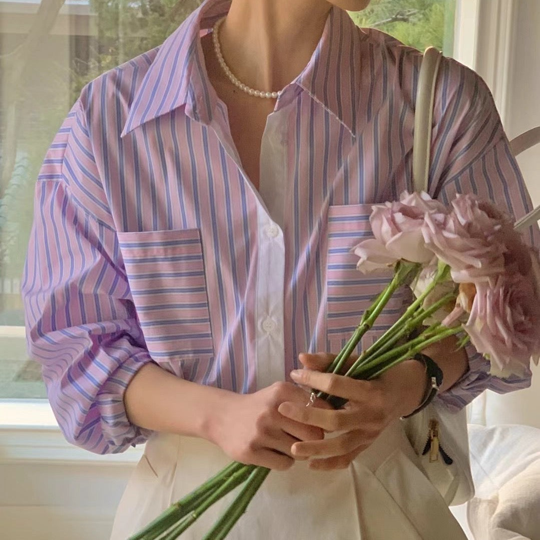 Pink Dual Pocket Shirt