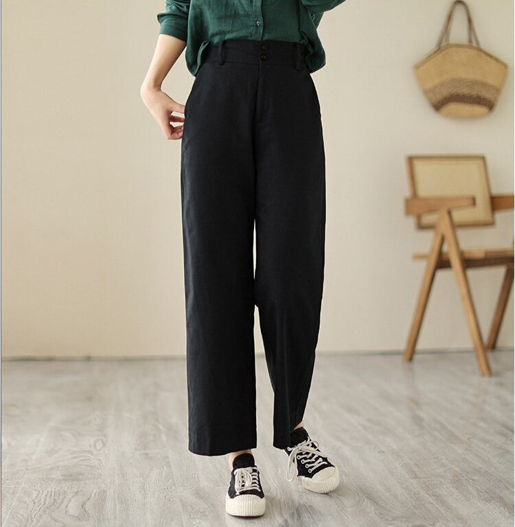 Black Regular Fit Pants