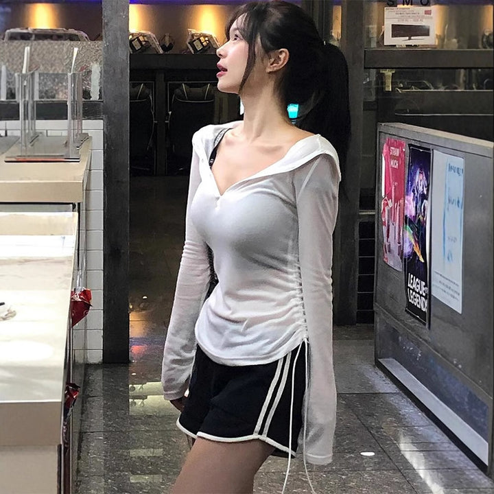 White Button Down Full Sleeve Top