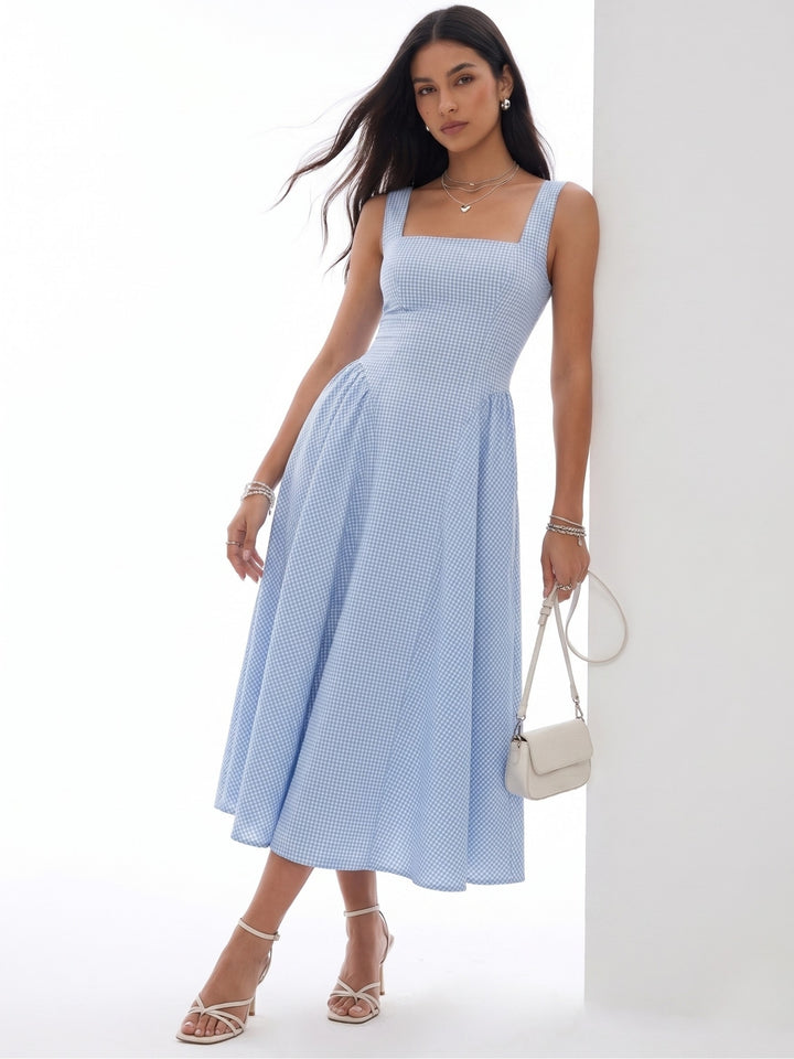 Off White Short Sleeve V Neck Printed Dress