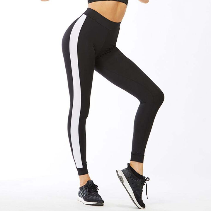 Black  Contrast Color Leggings