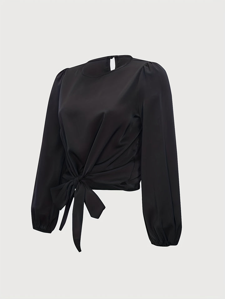 Black Top With Front Tie Up