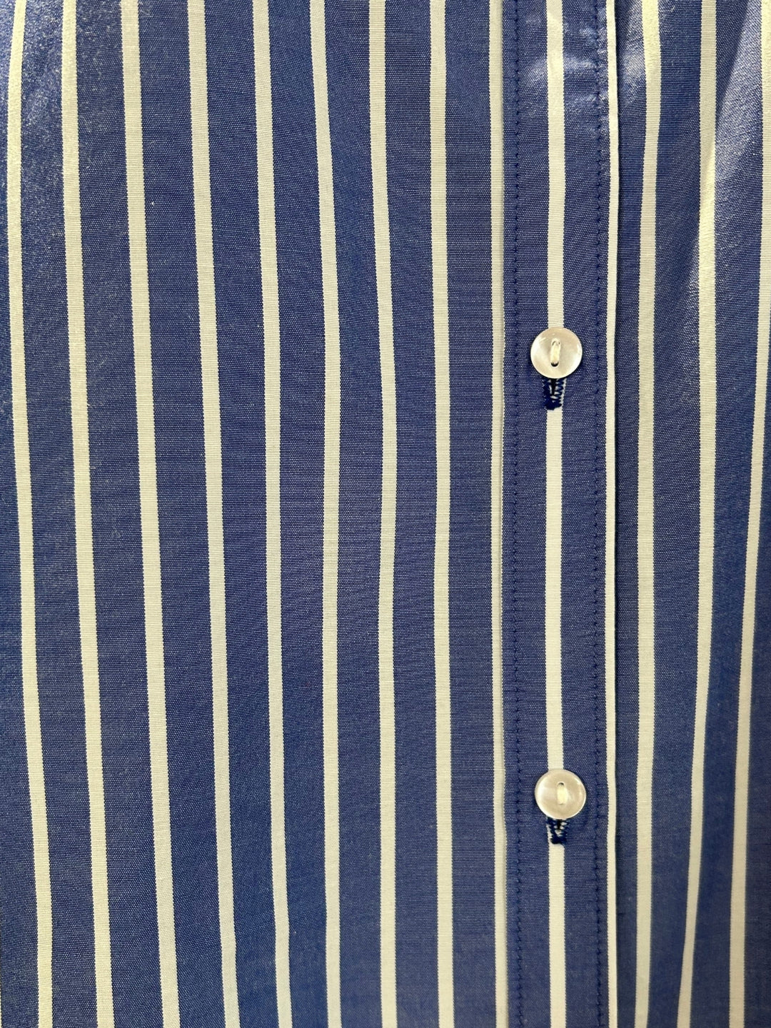 Blue Oversized Stripe Shirt
