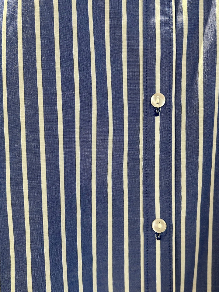 Blue Oversized Stripe Shirt