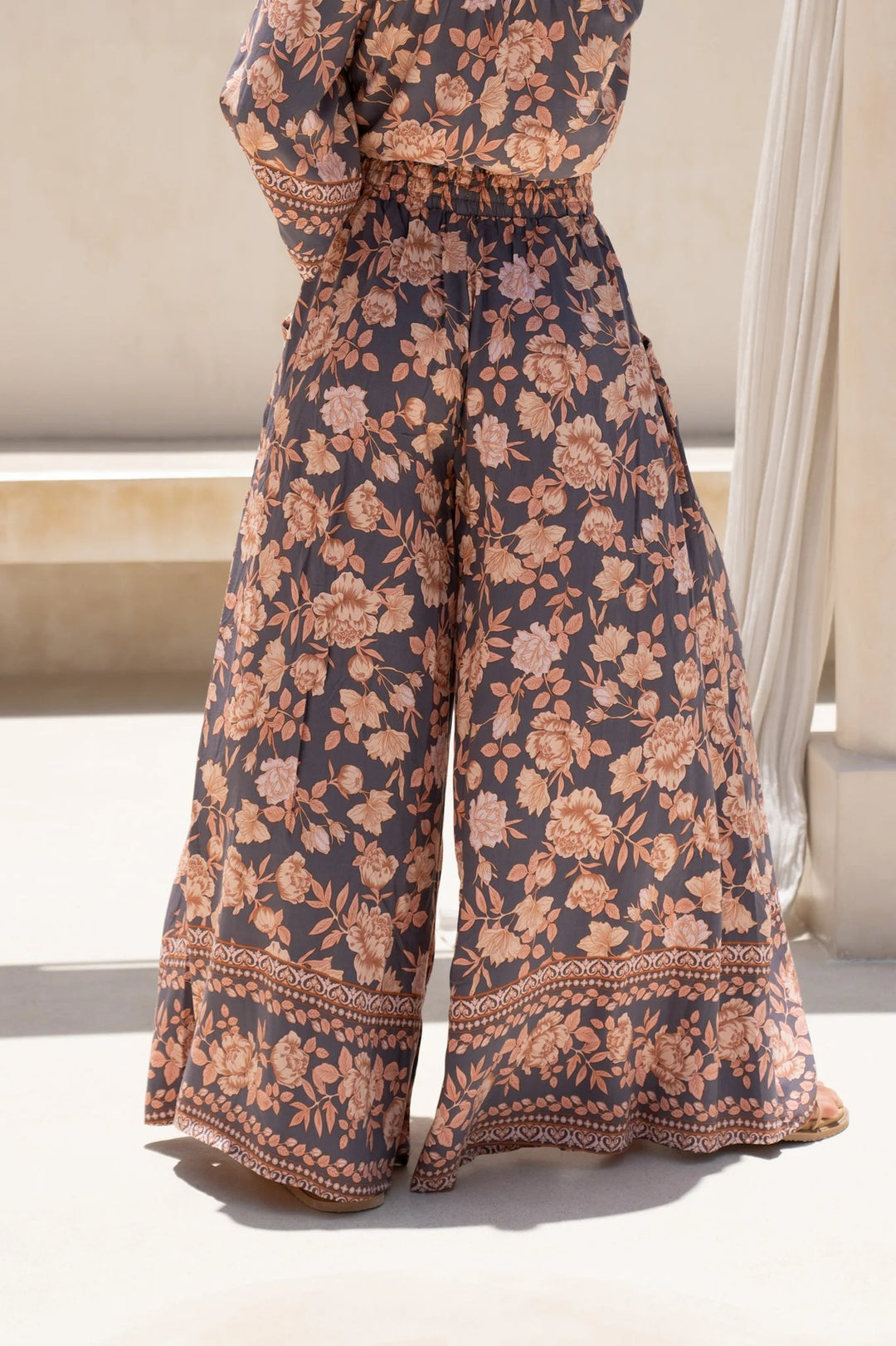 Multi Paper Bag Waistband Printed Trousers